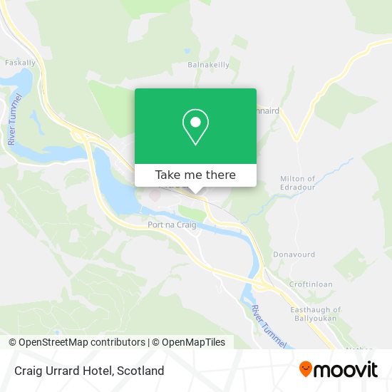 Craig Urrard Hotel map