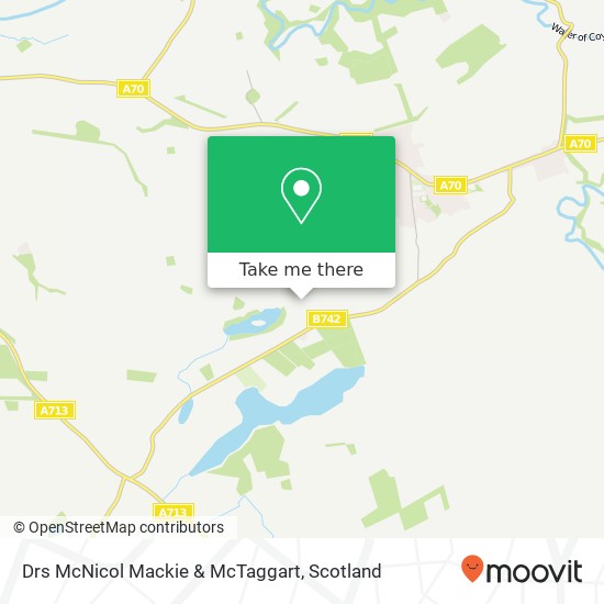 Drs McNicol Mackie & McTaggart map