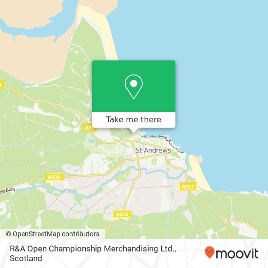 R&A Open Championship Merchandising Ltd. map