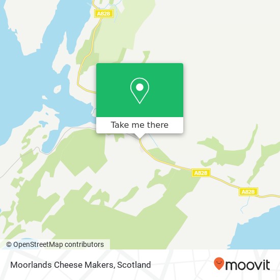 Moorlands Cheese Makers map