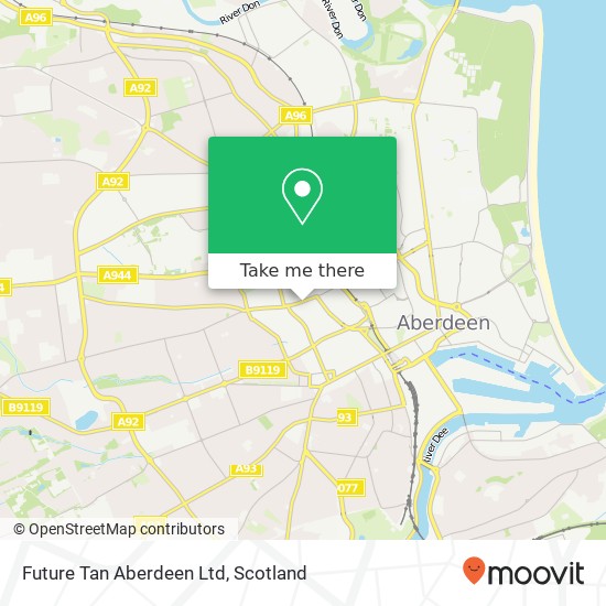 Future Tan Aberdeen Ltd map