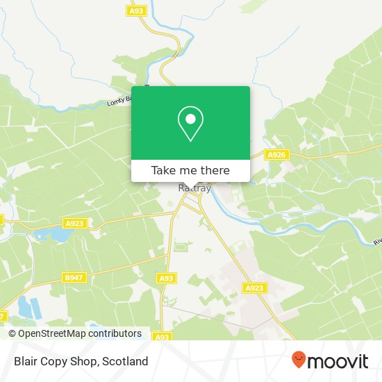 Blair Copy Shop map
