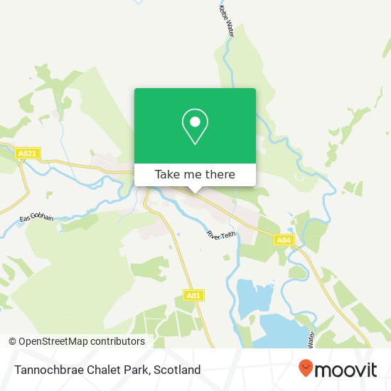 Tannochbrae Chalet Park map