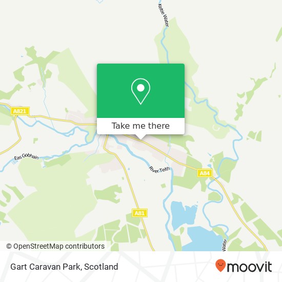 Gart Caravan Park map