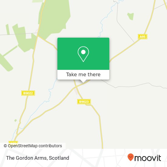The Gordon Arms map