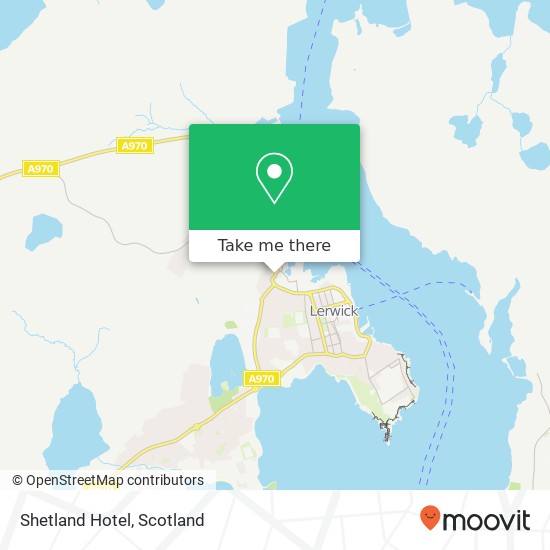 Shetland Hotel map