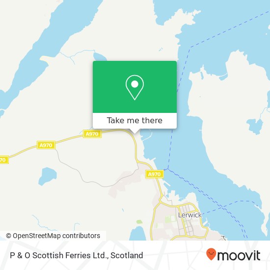 P & O Scottish Ferries Ltd. map