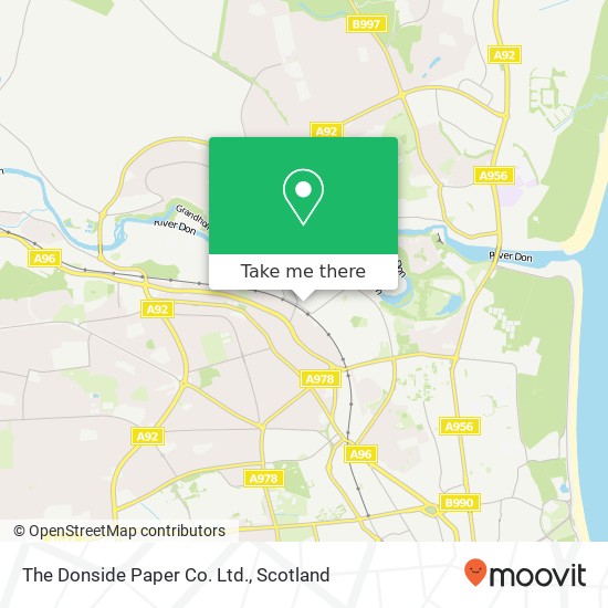 The Donside Paper Co. Ltd. map