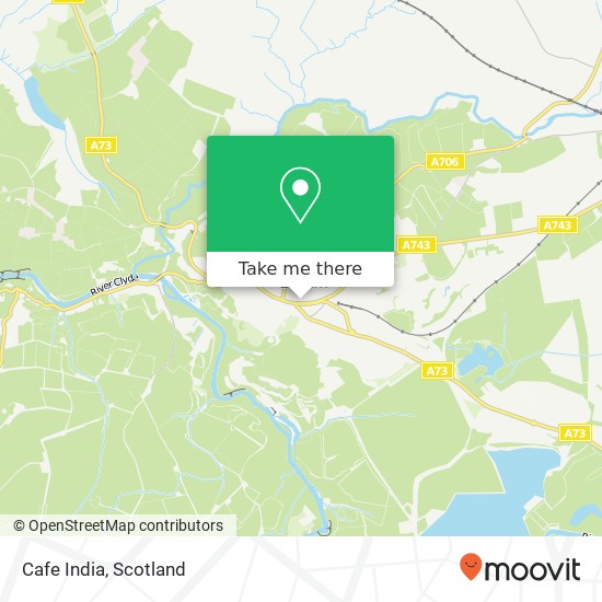 Cafe India map