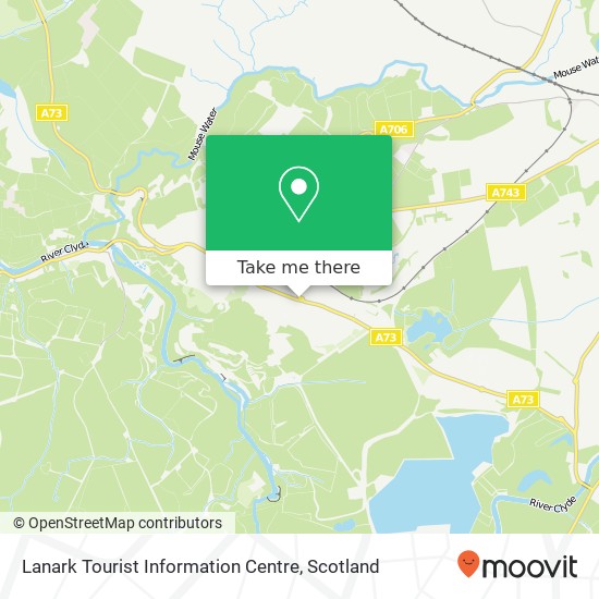 Lanark Tourist Information Centre map