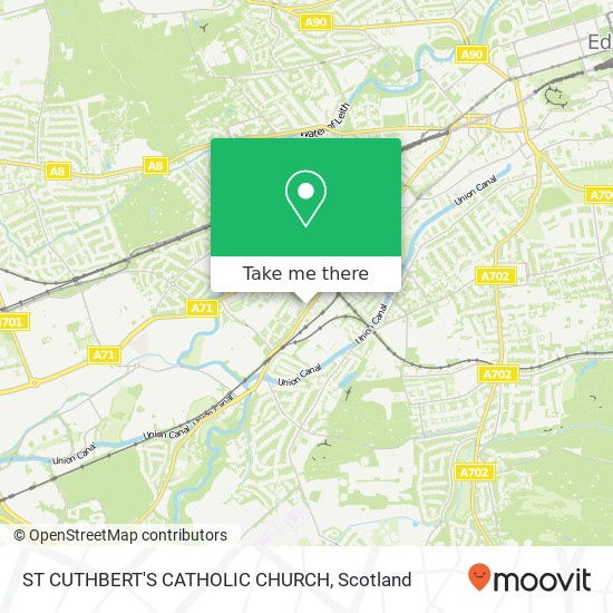 ST CUTHBERT'S CATHOLIC CHURCH map