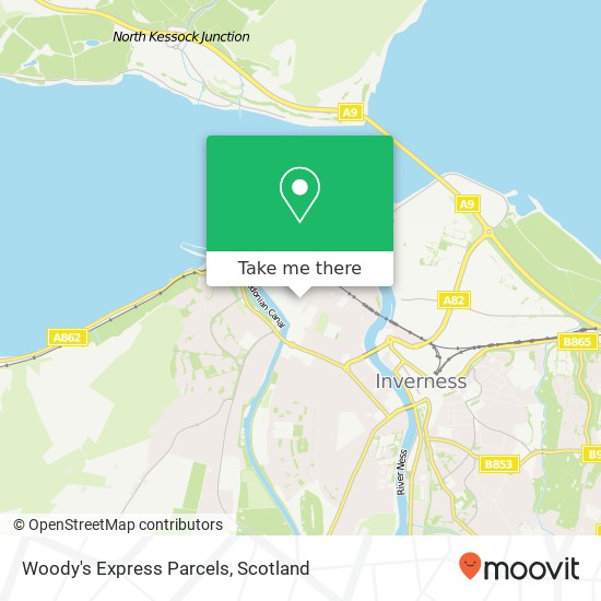 Woody's Express Parcels map