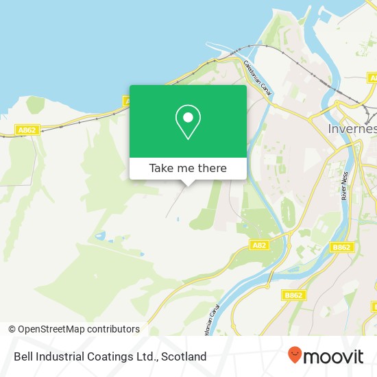 Bell Industrial Coatings Ltd. map