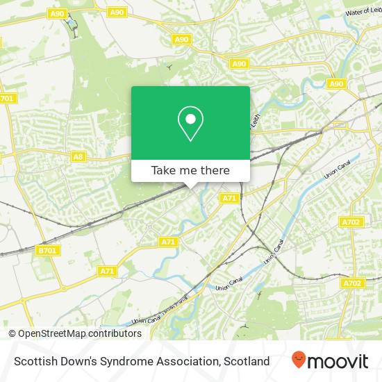 Scottish Down's Syndrome Association map