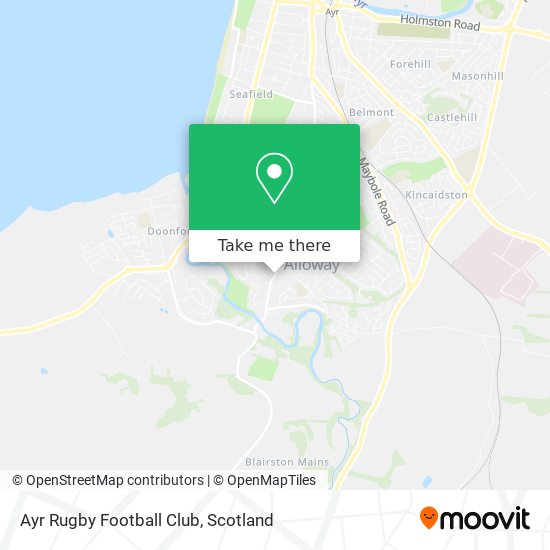 Ayr Rugby Football Club map