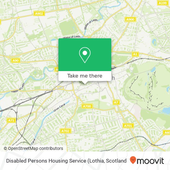 Disabled Persons Housing Service map