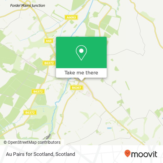 Au Pairs for Scotland map