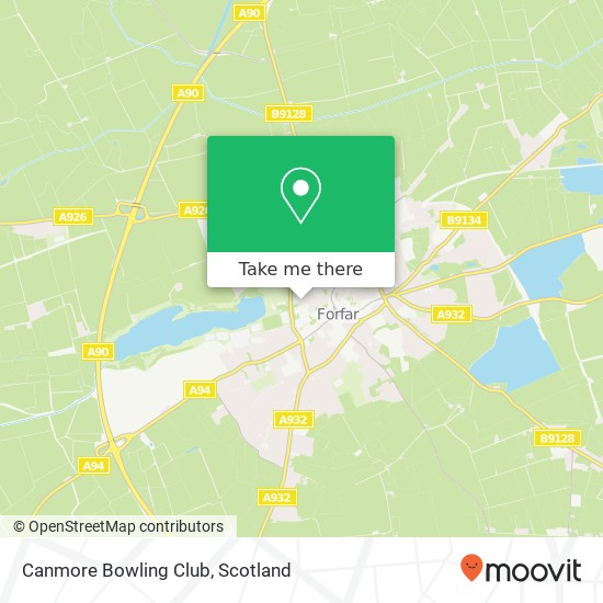 Canmore Bowling Club map