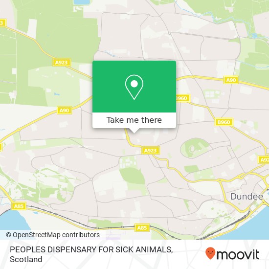 PEOPLES DISPENSARY FOR SICK ANIMALS map