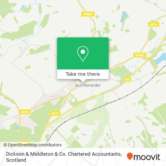 Dickson & Middleton & Co. Chartered Accountants map