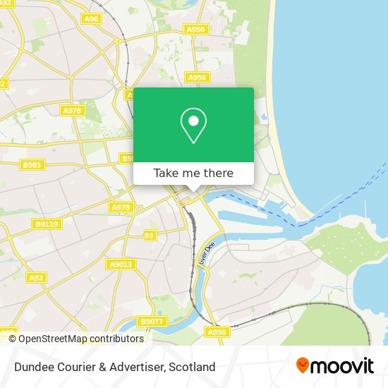 Dundee Courier & Advertiser map