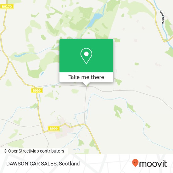 DAWSON CAR SALES map