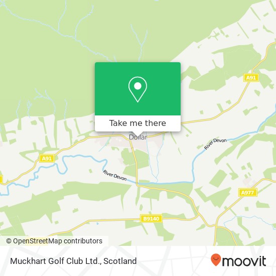 Muckhart Golf Club Ltd. map