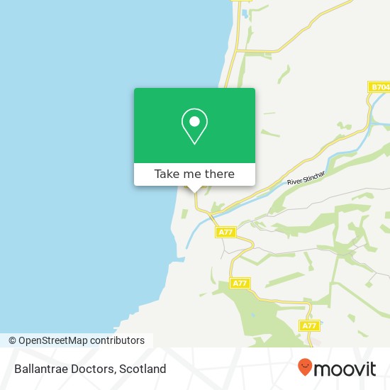 Ballantrae Doctors map