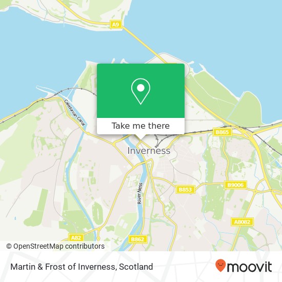 Martin & Frost of Inverness map