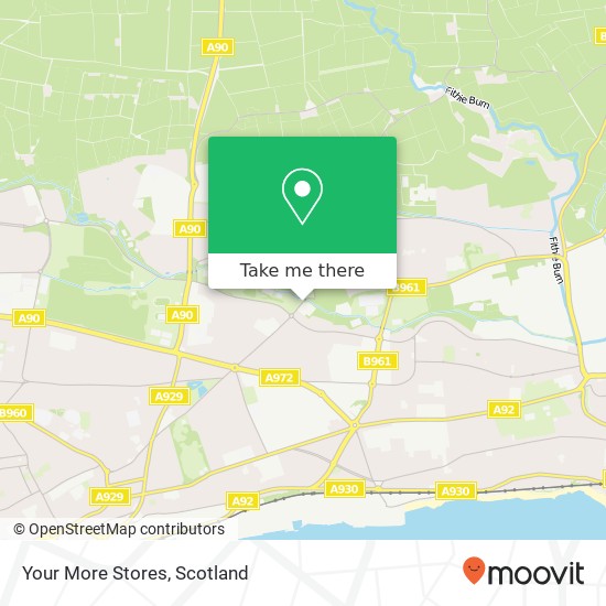 Your More Stores map