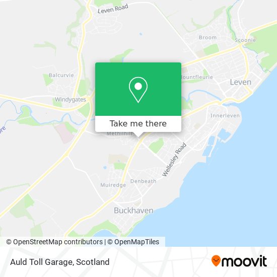 Auld Toll Garage map