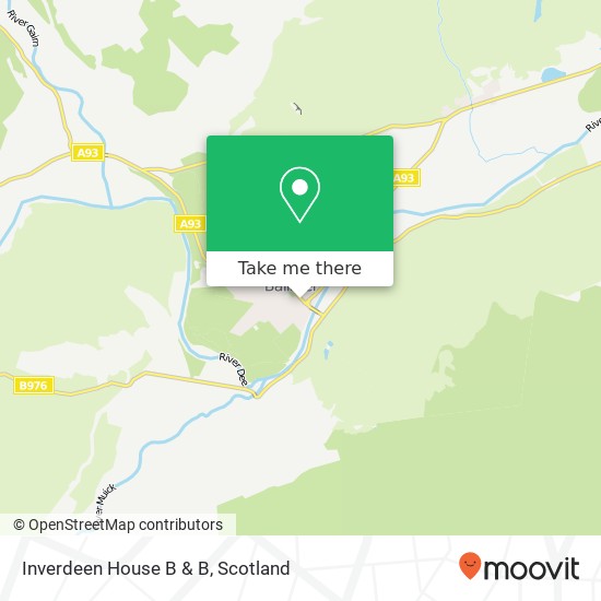 Inverdeen House B & B map