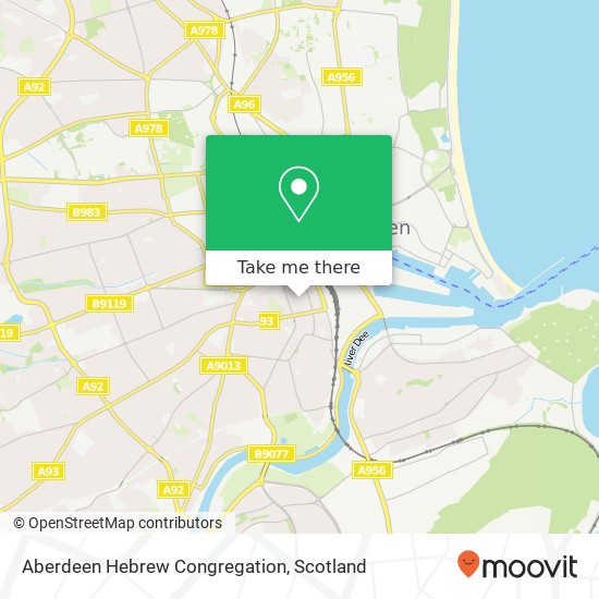 Aberdeen Hebrew Congregation map