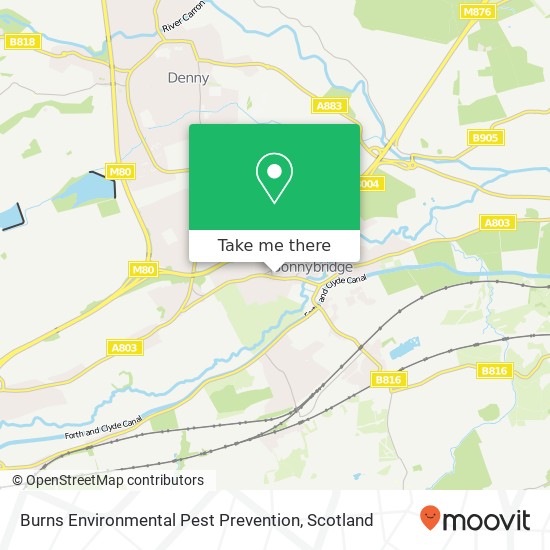 Burns Environmental Pest Prevention map