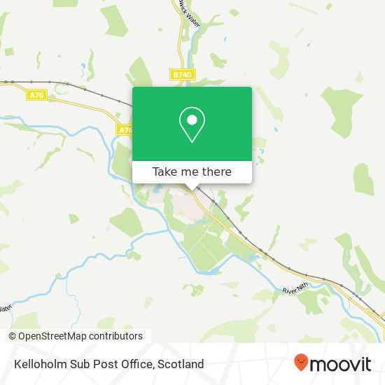 Kelloholm Sub Post Office map