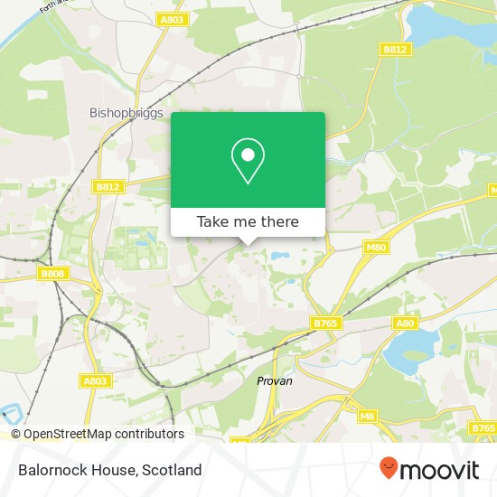 Balornock House map