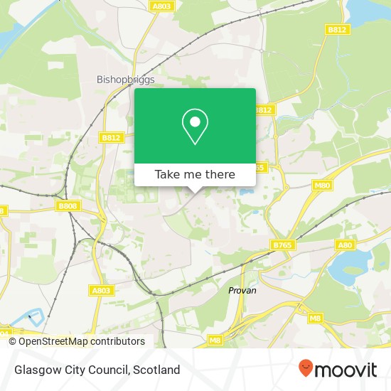 Glasgow City Council map