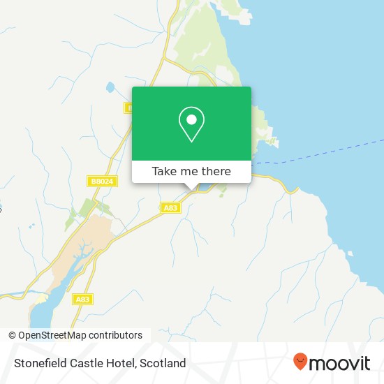 Stonefield Castle Hotel map