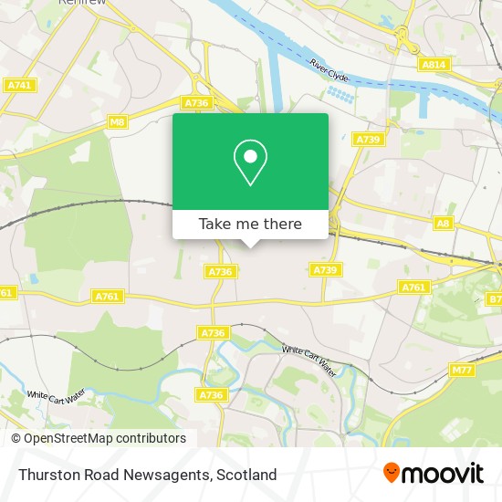 Thurston Road Newsagents map