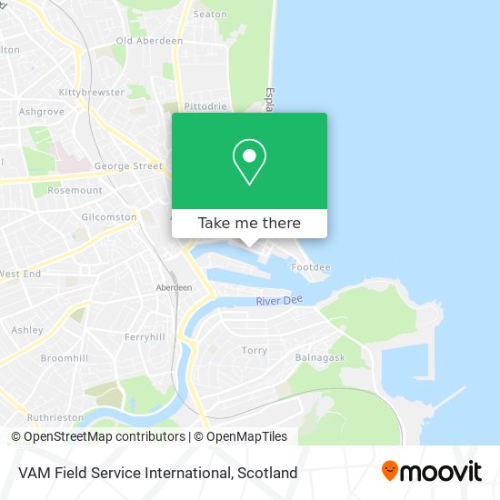 VAM Field Service International map