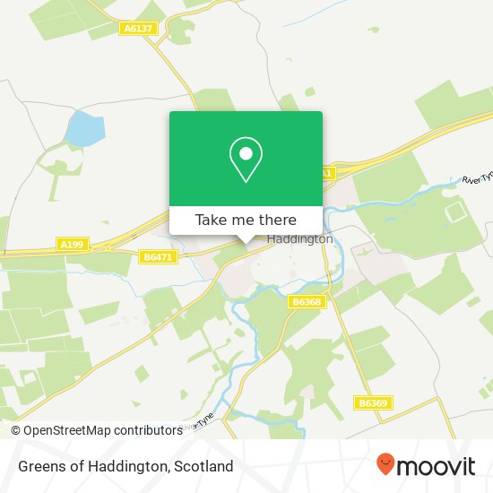 Greens of Haddington map