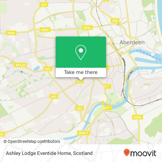 Ashley Lodge Eventide Home map