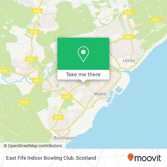 East Fife Indoor Bowling Club map