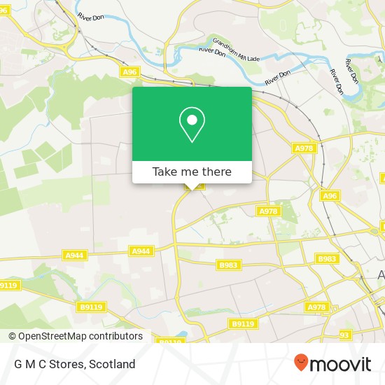 G M C Stores map
