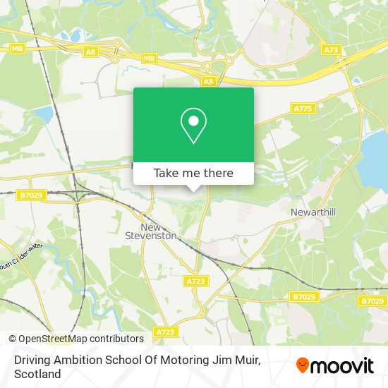 Driving Ambition School Of Motoring Jim Muir map