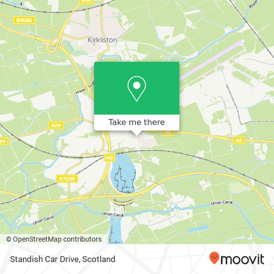 Standish Car Drive map
