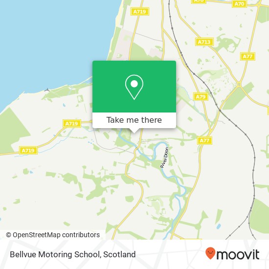 Bellvue Motoring School map