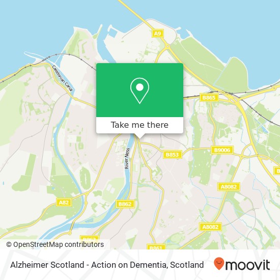 Alzheimer Scotland - Action on Dementia map