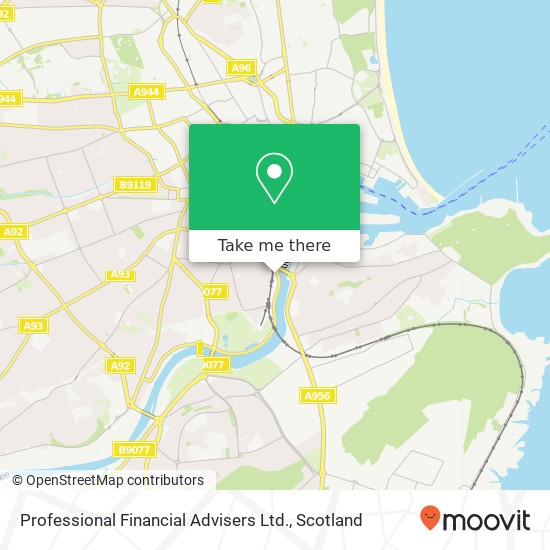 Professional Financial Advisers Ltd. map