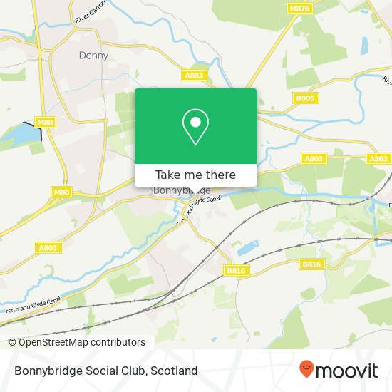 Bonnybridge Social Club map